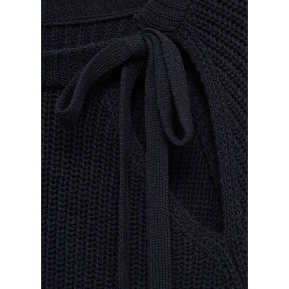 NEW MANGO Cut-out knitted sweater Dark Navy SIZE S /100%AUTHENTIC - Picture 6 of 8